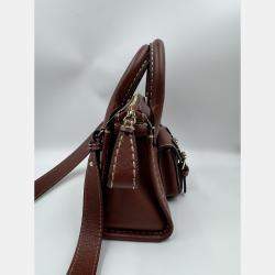 Pre Owned Chole edith brown mini top handle bag
