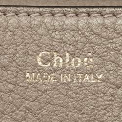 Pre Owned Chloe Taupe Leather Small Drew Shoulder Bag
