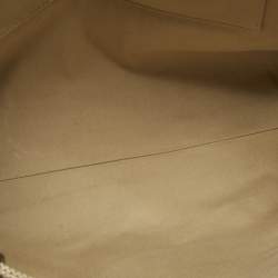 Pre Owned Chloe Beige/Brown Canvas and Leather Large Woody Tote