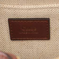 Pre Owned Chloe Paraty 24 Small Brown Leather Handbag