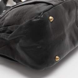 Pre Owned Chloe Black Leather Heloise Satchel