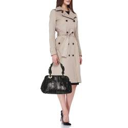 Pre Owned Chloe Black Leather Heloise Satchel