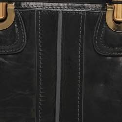 Pre Owned Chloe Black Leather Heloise Satchel