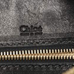 Pre Owned Chloe Black Leather Heloise Satchel