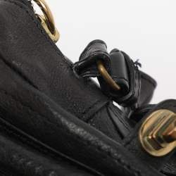 Pre Owned Chloe Black Leather Medium Paraty Shoulder Bag