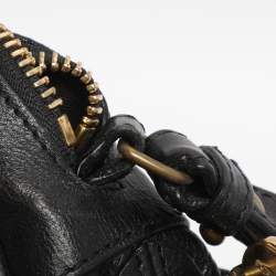 Pre Owned Chloe Black Leather Medium Paraty Shoulder Bag