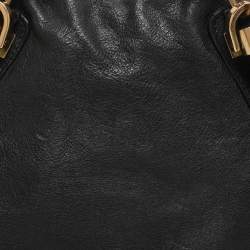Pre Owned Chloe Black Leather Medium Paraty Shoulder Bag