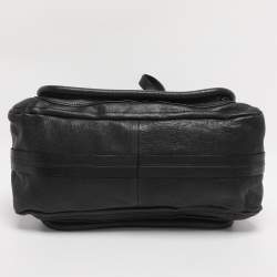 Pre Owned Chloe Black Leather Medium Paraty Shoulder Bag