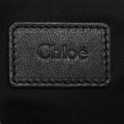 Pre Owned Chloe Black Leather Medium Paraty Shoulder Bag