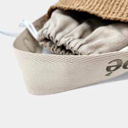 Pre Owned Chloe Beige Leather and Raffia Woody Bucket Bag