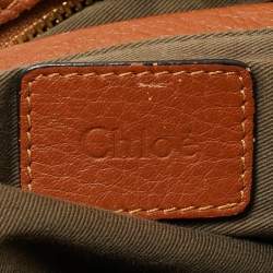 Pre Owned Chloe Brown Leather Medium Marcie Shoulder Bag