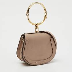 Pre Owned  حقيبة كتف كلوي نيل سوار جلد و سويدي بيج صغيرة