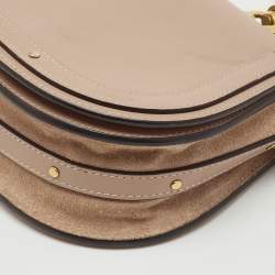 Pre Owned حقيبة كتف كلوي نيل سوار جلد و سويدي بيج صغيرة