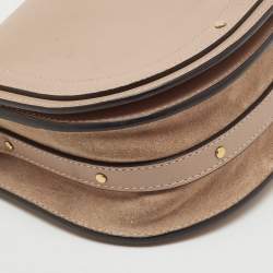 Pre Owned حقيبة كتف كلوي نيل سوار جلد و سويدي بيج صغيرة