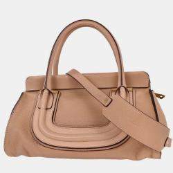 Pre Owned Chloe Beige Leather Everston 2way Shoulder Handbag