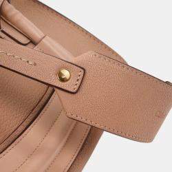 Pre Owned Chloe Beige Leather Everston 2way Shoulder Handbag