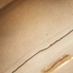 Pre Owned Chloé Peach Leather Mini Drew Chian Shoulder Bag