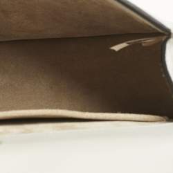 Pre Owned Chloe Grey Leather and Suede Small Nile Bracelet Shoulder Bag