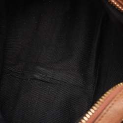 Pre Owned Chloe Brown Leather Medium Paraty Shoulder Bag