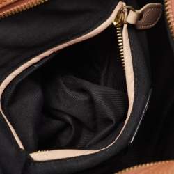 Pre Owned Chloe Brown Leather Medium Paraty Shoulder Bag