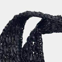 Pre Owned حقيبة يد توتس كلوي صيفية سوداء رافيا بنانا