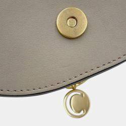 Pre Owned Chloe Nile Minaudiere 2-Way Bag Gray Leather