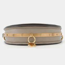 Pre Owned Chloe Nile Minaudiere 2-Way Bag Gray Leather