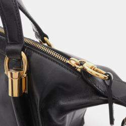 Pre Owned Chloe Chloe Paraty 24 Small Bag Handbag Leather Black