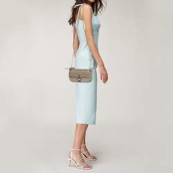 Pre Owned Chloe Beige Leather Tess Crossbody Bag
