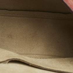 Pre Owned Chloé Burgundy Suede and Leather Small Drew Shoulder Bag