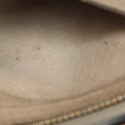 Pre Owned Chloe Grey Leather and Suede Small Pixie Round Crossbody Bag