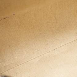 Pre Owned Chloe Beige/Black Canvas and Leather Large Woody Tote