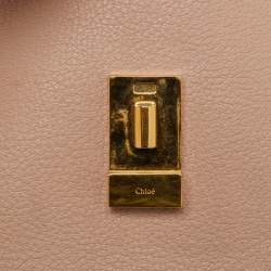 Pre Owned Chloe Beige Leather Small Drew Chain Shoulder Bag