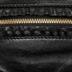 Pre Owned Chloe Black Leather Margaret Shoulder Bag