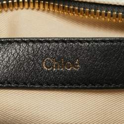 Pre Owned Chloe Black Leather Margaret Shoulder Bag
