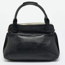 Pre Owned Chloe Black Leather Margaret Shoulder Bag