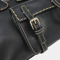 Pre Owned Chloe Black Edith 2way Handbag