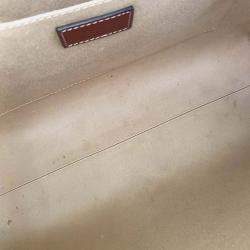 Pre Owned Chloe Beige Fabric Woody Bag Medium