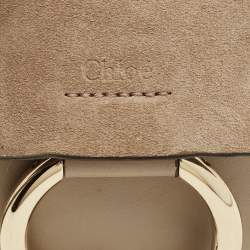 مملوكة مسبقًا حقيبة كروس كلوي فاي جلد وجلد شامواه بيج صغيرة