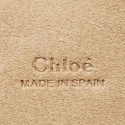 مملوكة مسبقًا حقيبة كروس كلوي فاي جلد وجلد شامواه بيج صغيرة