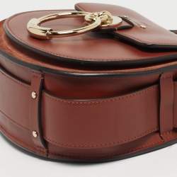 مملوكة مسبقًا Chloe Tess Small Brown Leather and Suede Shoulder Bag