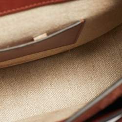 مملوكة مسبقًا Chloe Tess Small Brown Leather and Suede Shoulder Bag