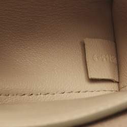 Pre Owned Chloe Clare Mini Beige/Brown Leather Crossbody Bag