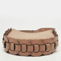 مملوكة مسبقًا Chloe Darryl Small Peach Leather Hobo