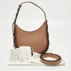 مملوكة مسبقًا Chloe Darryl Small Peach Leather Hobo