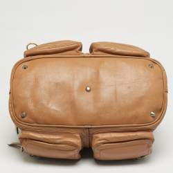 مملوكة مسبقًا Chloe Betty Tan Leather Zip Satchel