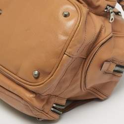 مملوكة مسبقًا Chloe Betty Tan Leather Zip Satchel