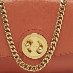 Pre Owned حقيبة كتف كلوي ميلي جلد وبرتقالي سويدي