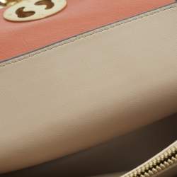 Pre Owned حقيبة كتف كلوي ميلي جلد وبرتقالي سويدي