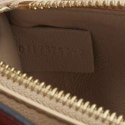 Pre Owned حقيبة كتف كلوي ميلي جلد وبرتقالي سويدي